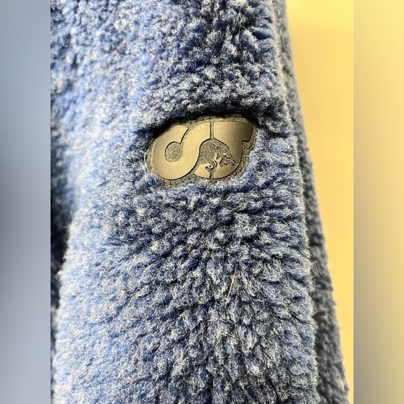 ALPHA TAURI  Blue Sherpa full‎ length zip jacket size S - Picture 9 of 16